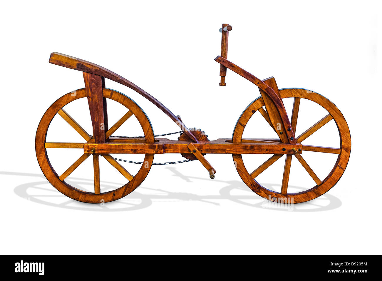 Léonard de Vinci pour la conception du vélo. une réplique sur un fond blanc  Photo Stock - Alamy