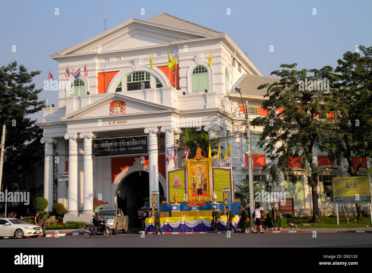 Bangkok Thaïlande,Thai,Phra Nakhon,Tay Wang Junction,Défense territoriale Commandement de la défense,militaire,Musée King Rama 6,bâtiment,avant,Thai13012058 Banque D'Images