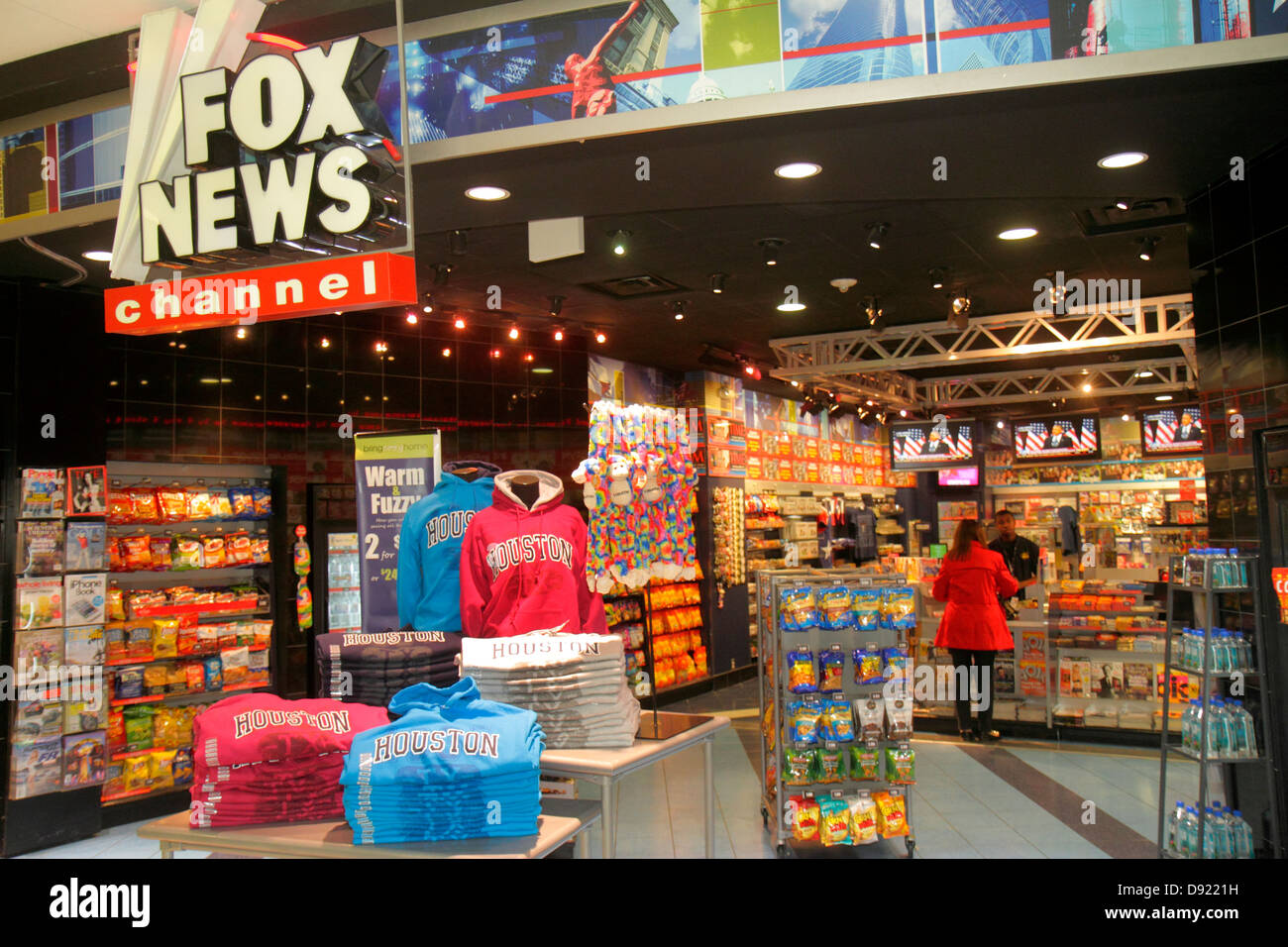 Texas,Sud,Sud-Ouest,Houston,aéroport intercontinental George Bush,IAH,porte,shopping shopper shoppers magasins marché marché achat sel Banque D'Images