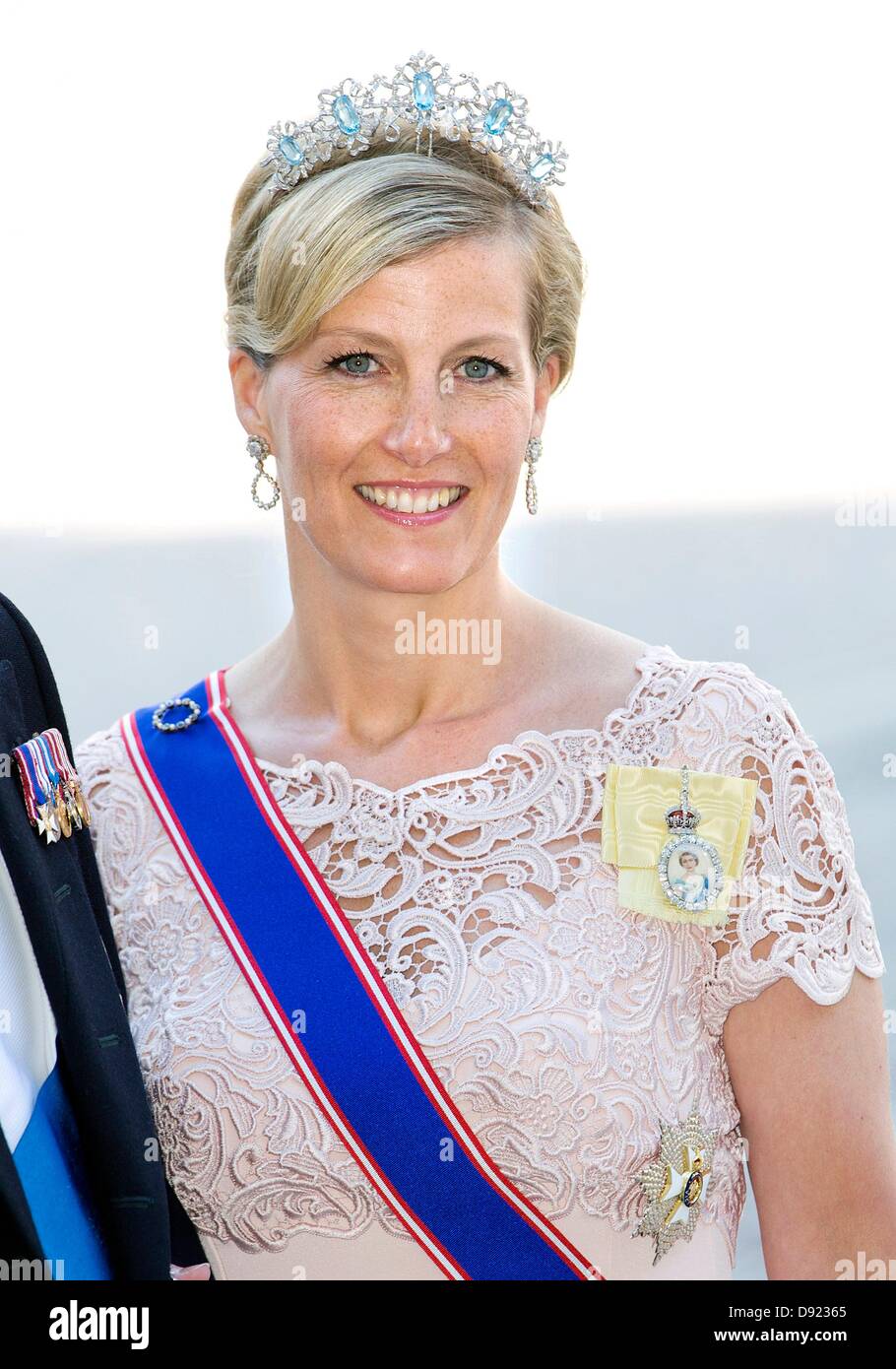 Stockholm, Suède. 8 juin, 2013. Sophie, comtesse de Wessex arrive pour le mariage de la princesse suédoise Madeleine et Chris O'Neill à la Chapelle du Palais Royal de Stockholm, Suède, 8 juin 2013. Photo : Patrick van Katwijk / Alamy Live News Banque D'Images