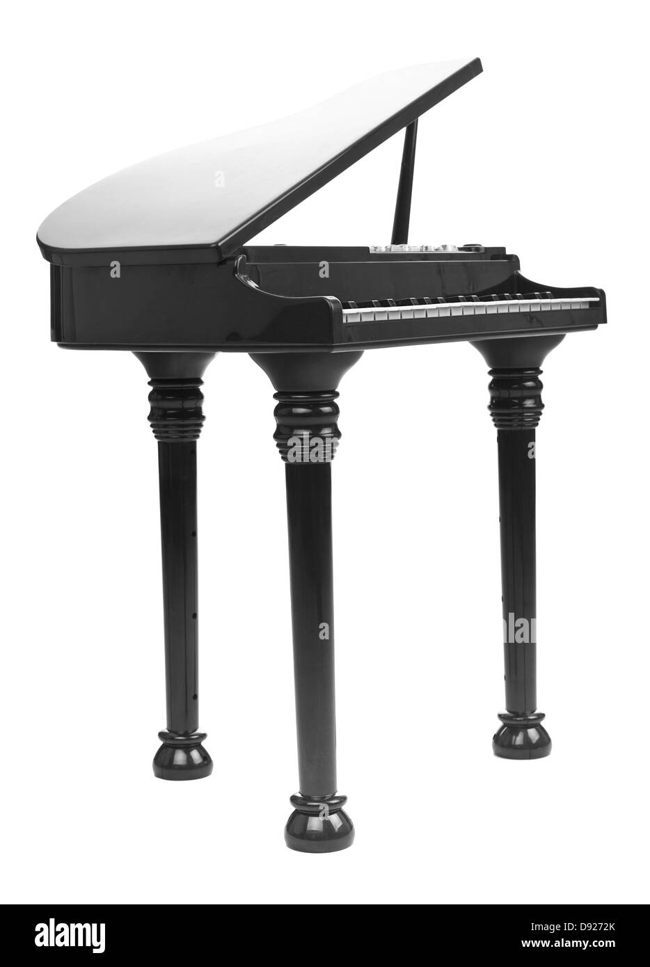 Modèle d'un piano à queue de concert, isolé sur fond blanc Banque D'Images