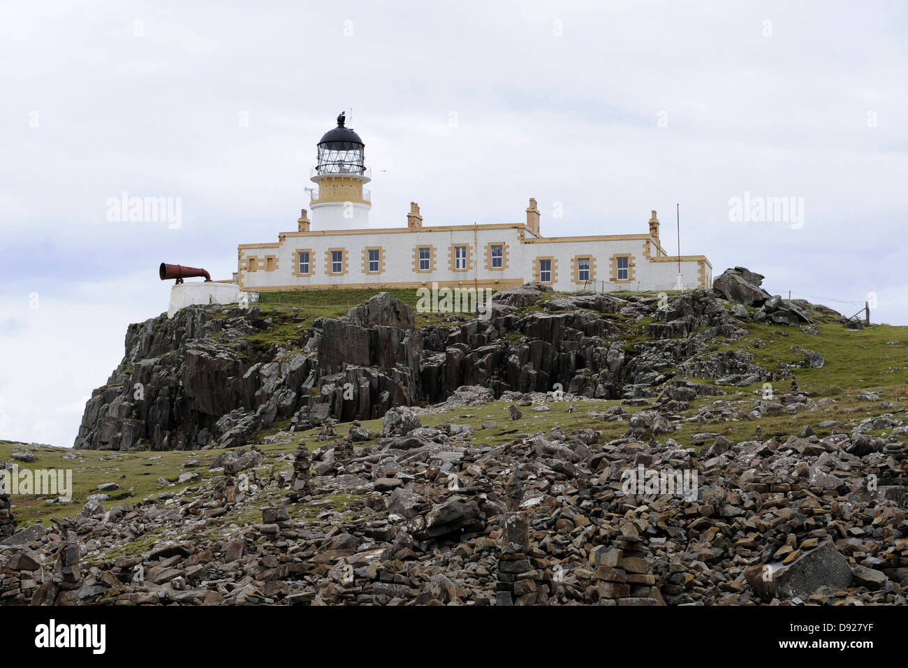 Neist Point Lighthouse, Ile de Skye, Ecosse, Grande-Bretagne Banque D'Images