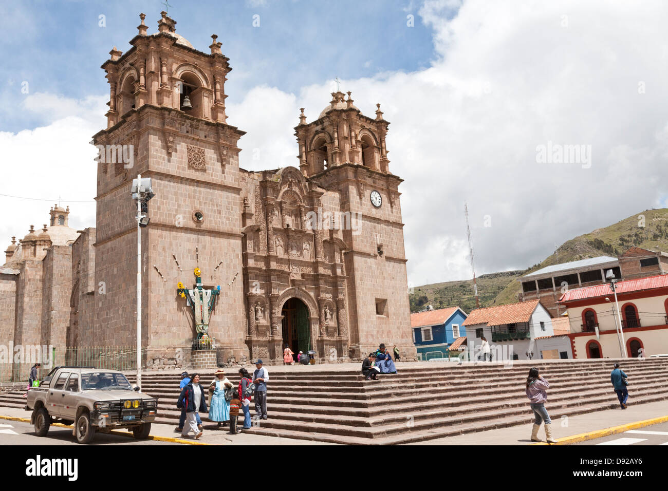 Catedral, Cathédrale, Puno, Pérou Banque D'Images