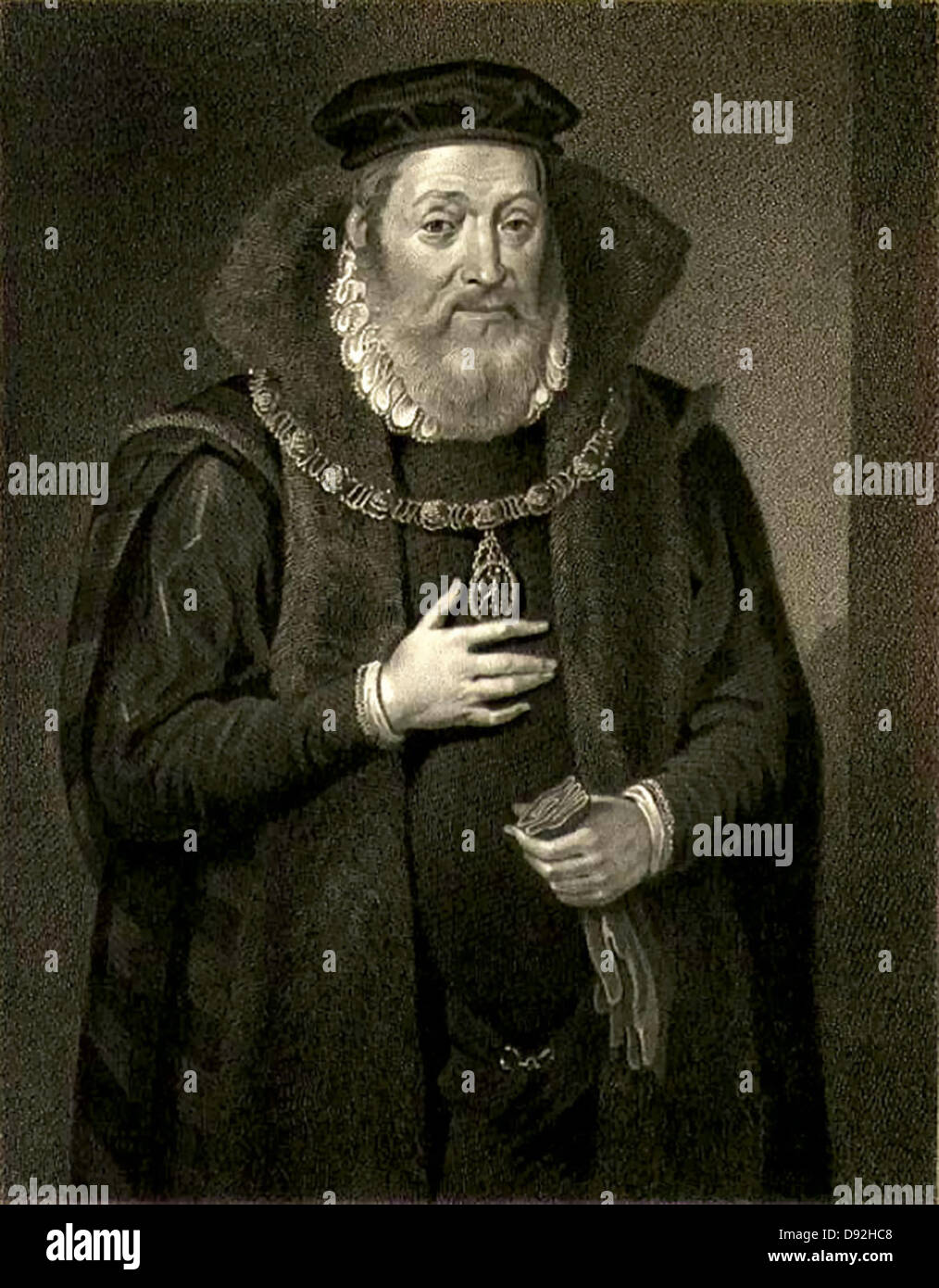 James Hamilton, duc de Châtellerault et 2e comte d'Arran et noble écossais et regent pour Marie, Reine d'Écosse. Banque D'Images