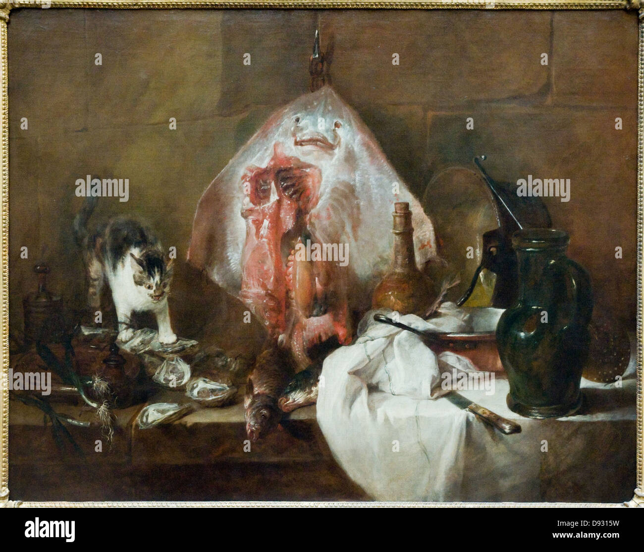 Jean-Siméon Chardin La raie - Sting Ray 1725 Banque D'Images