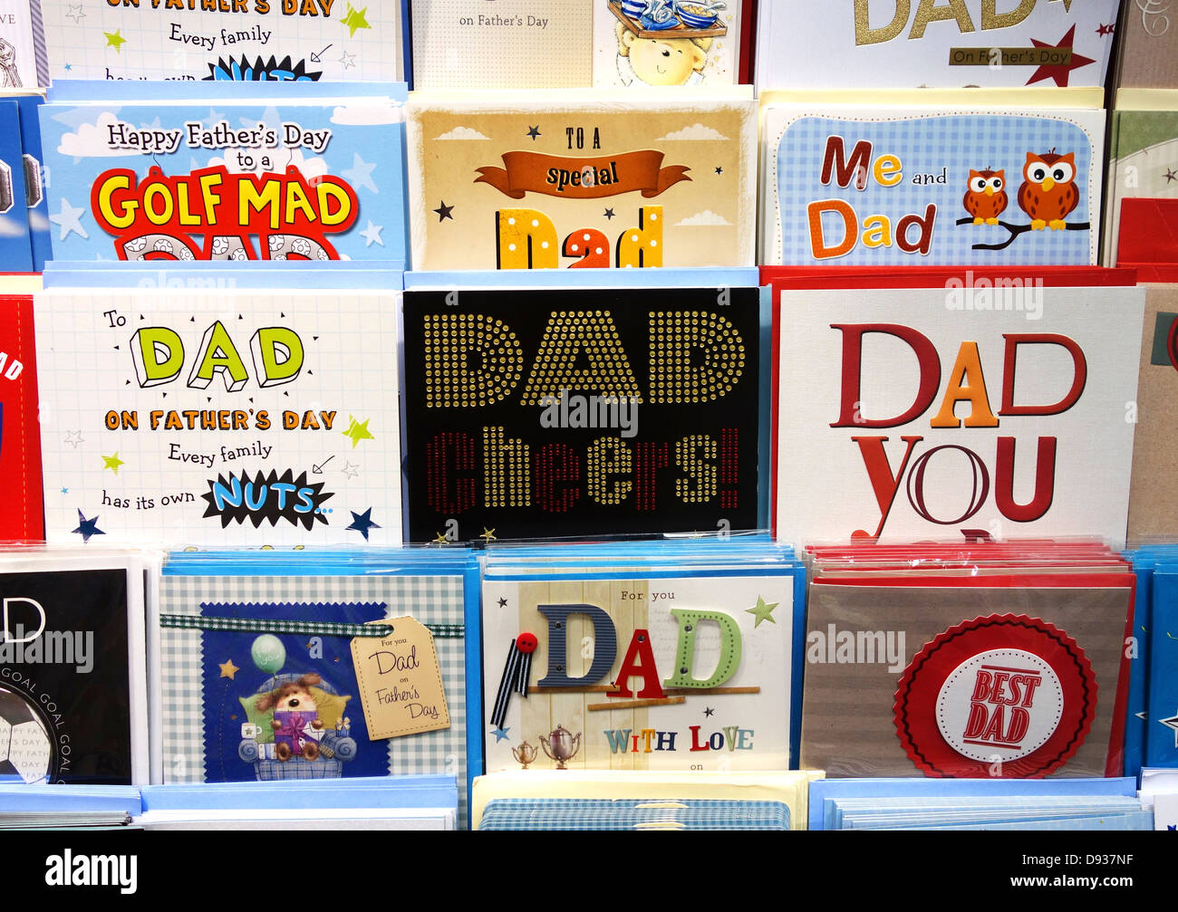 Cartes de fête des pères Banque D'Images