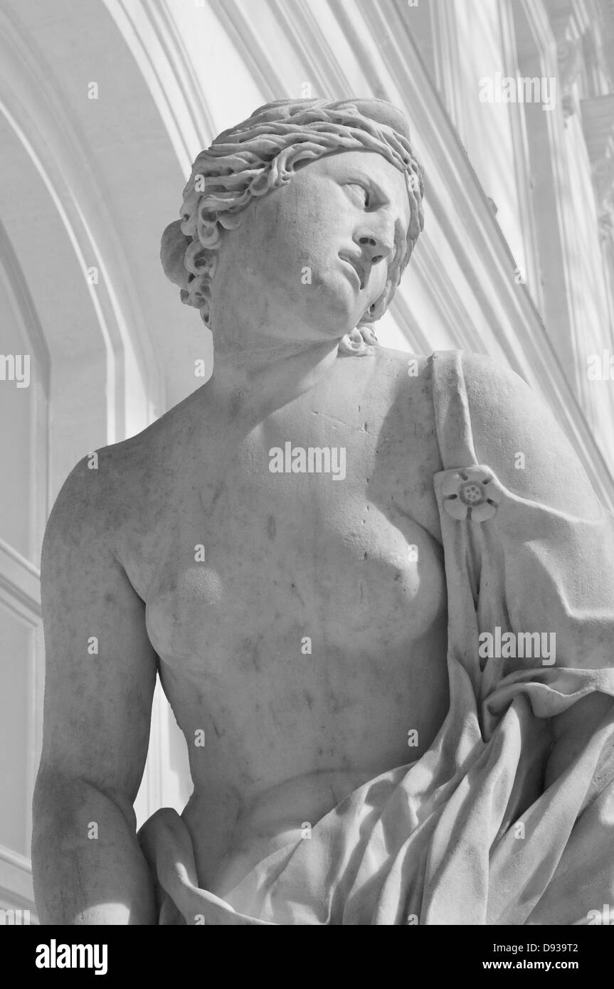 Christophe Cochet Didon XVII ème siècle en marbre sculpture française Ministère - Cour Marly - Musée Du Louvre Paris Banque D'Images