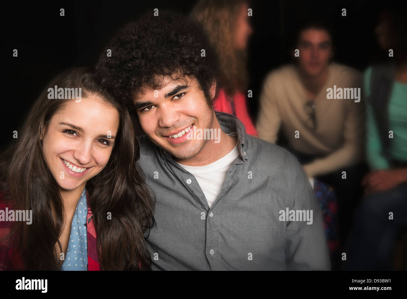 Couple smiling together Banque D'Images