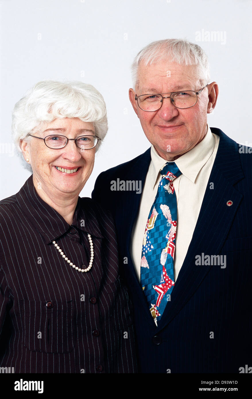 Portrait d'un couple âgé. Banque D'Images
