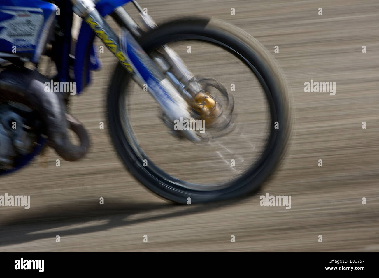 Motocross Bike in motion Banque D'Images