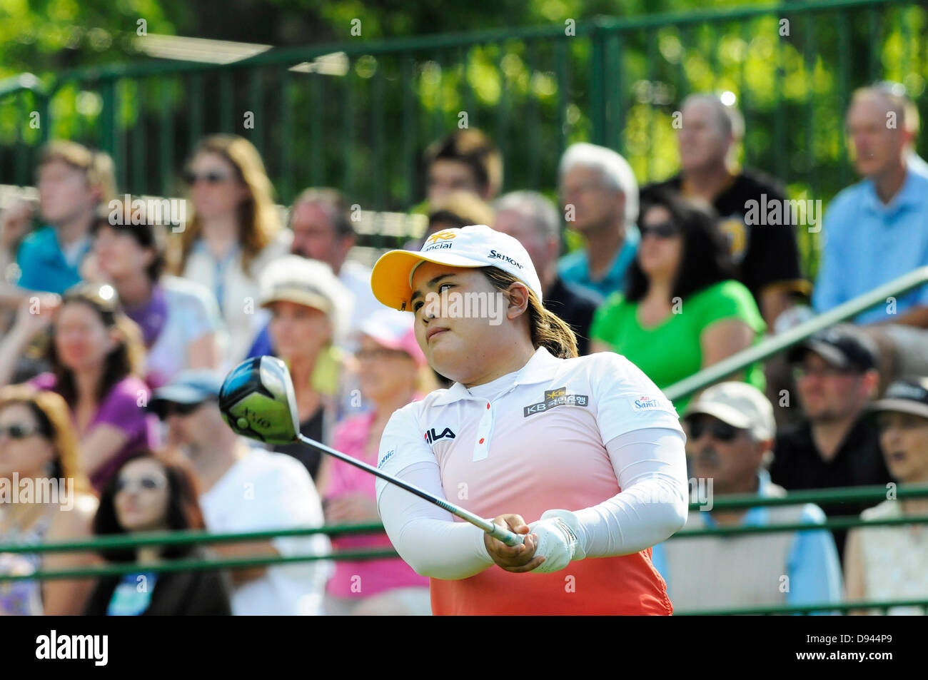 Pittsford, NY, États-Unis d'Amérique. 9 juin, 2013. 09 juin 2013 : Inbee Park au cours de la 3ème manche du Championnat de la LPGA en 2013 Wegmans Pittsford, NY.Credit : csm/Alamy Live News Banque D'Images