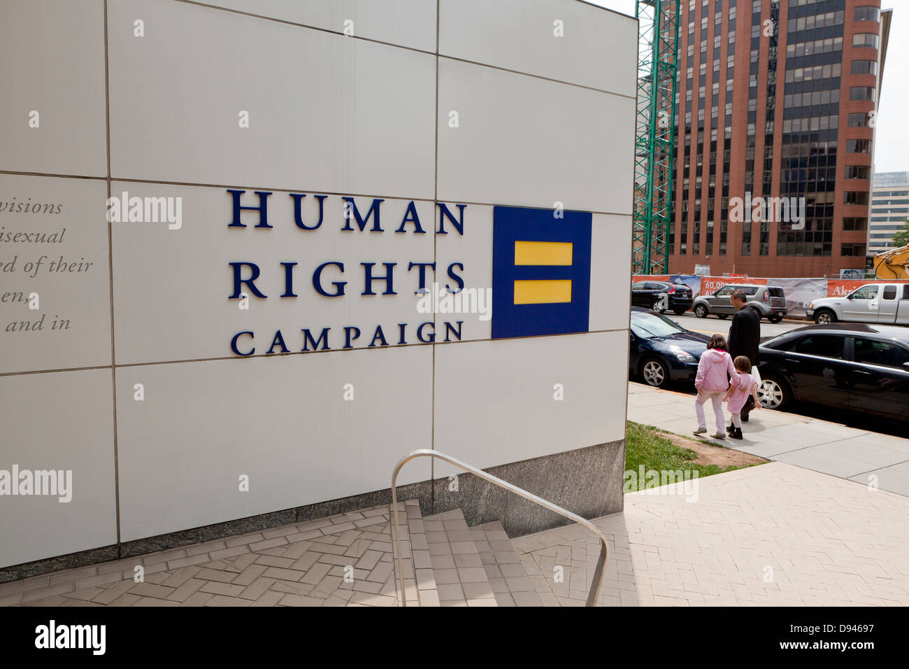Les droits de l'homme bâtiment Campagne - Washington, DC USA Banque D'Images