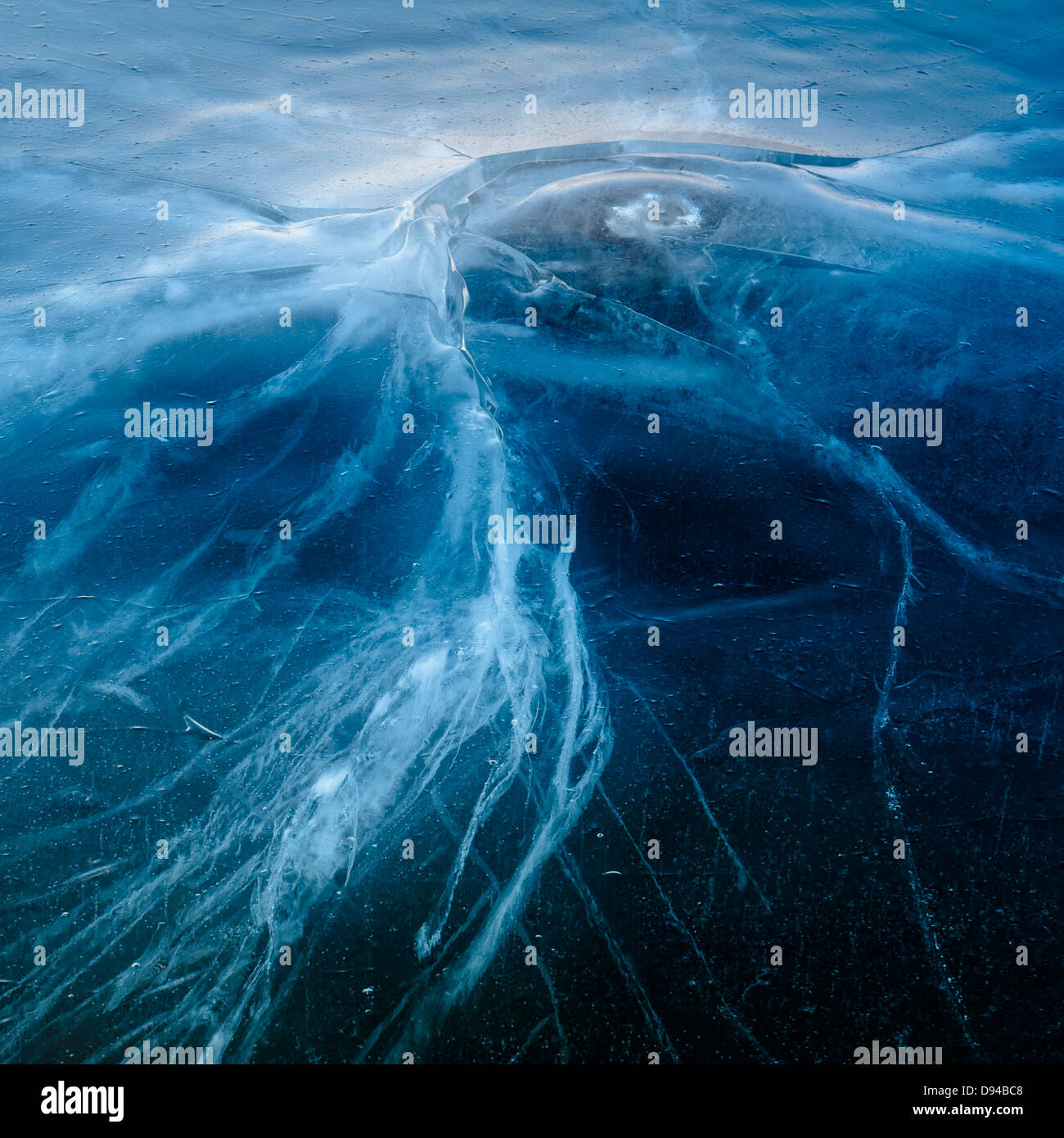 Texture lac gelé Banque D'Images