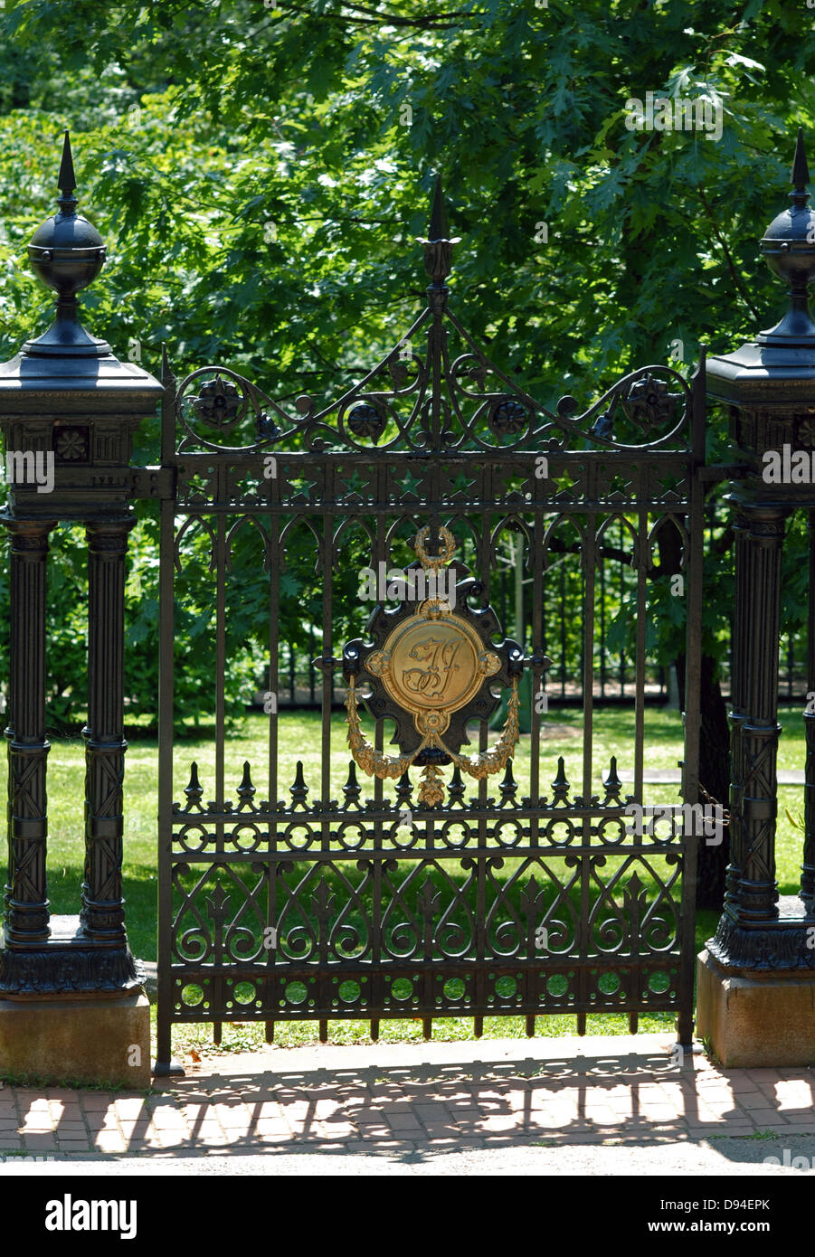 La tombe de Thomas Jefferson et de cimetière à Monticello près de Charlottesville, Virginia, USA. Banque D'Images