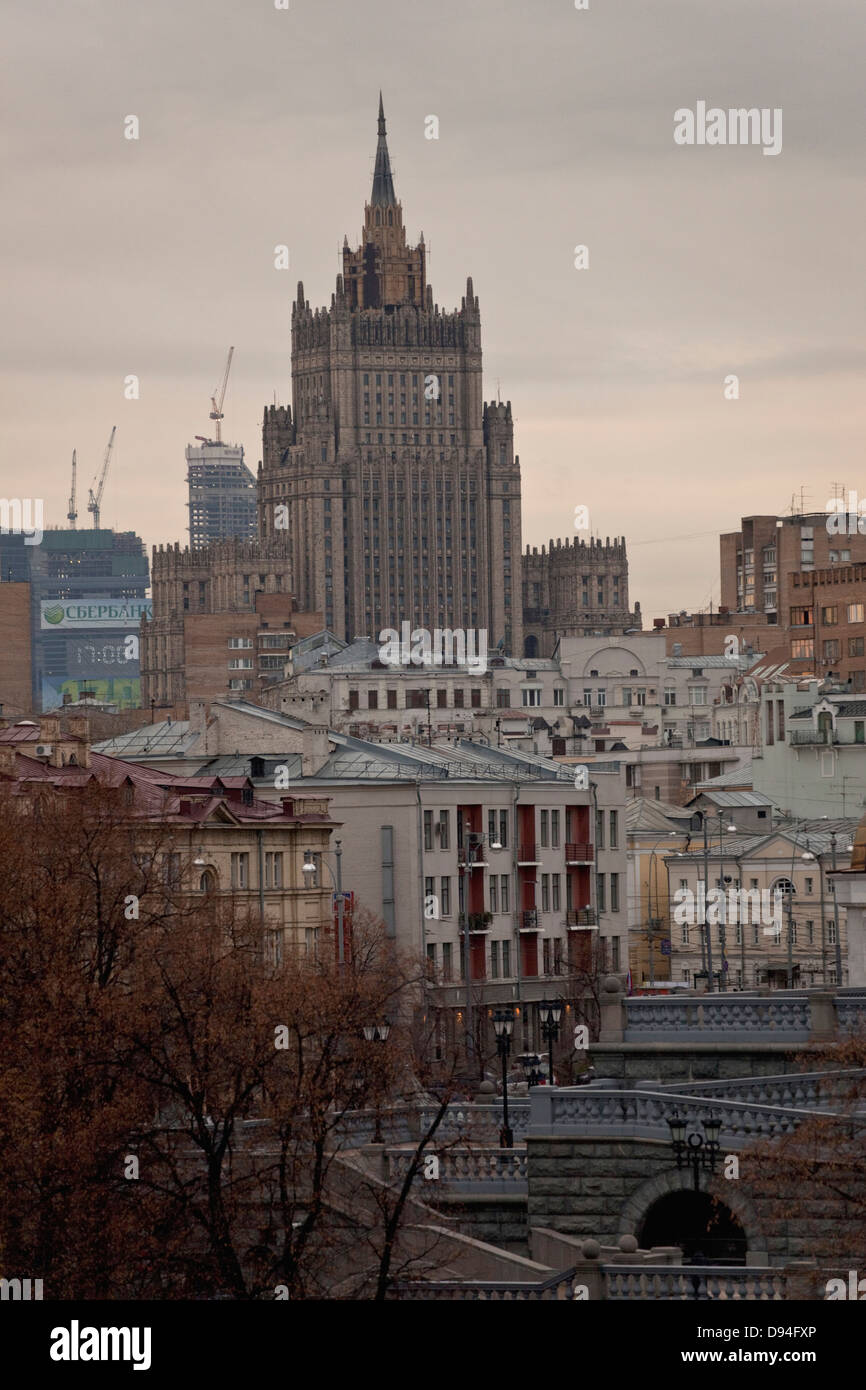 Ministère des affaires étrangères de la Fédération de Russie, Moscou, Russie Banque D'Images