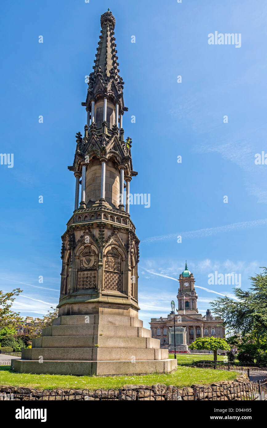 Hamilton Square Birkenhead Queen Victoria Monument. Banque D'Images