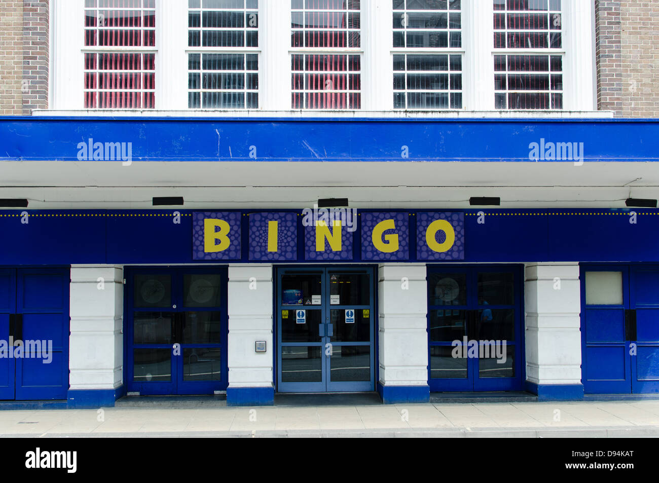 Entrée de la salle de bingo à Worcester Banque D'Images