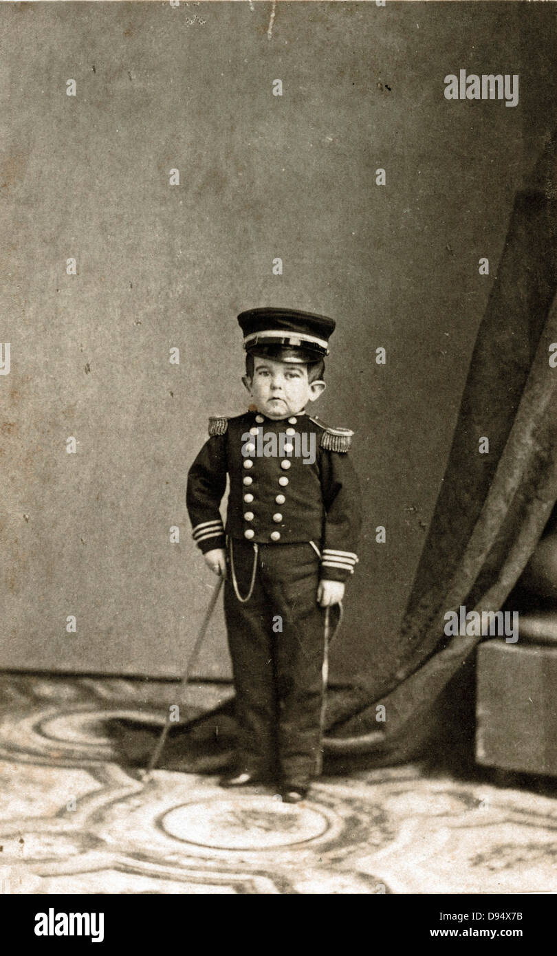 Le Commodore Nutt, vers 1860, par J. Gurney & Fils Banque D'Images