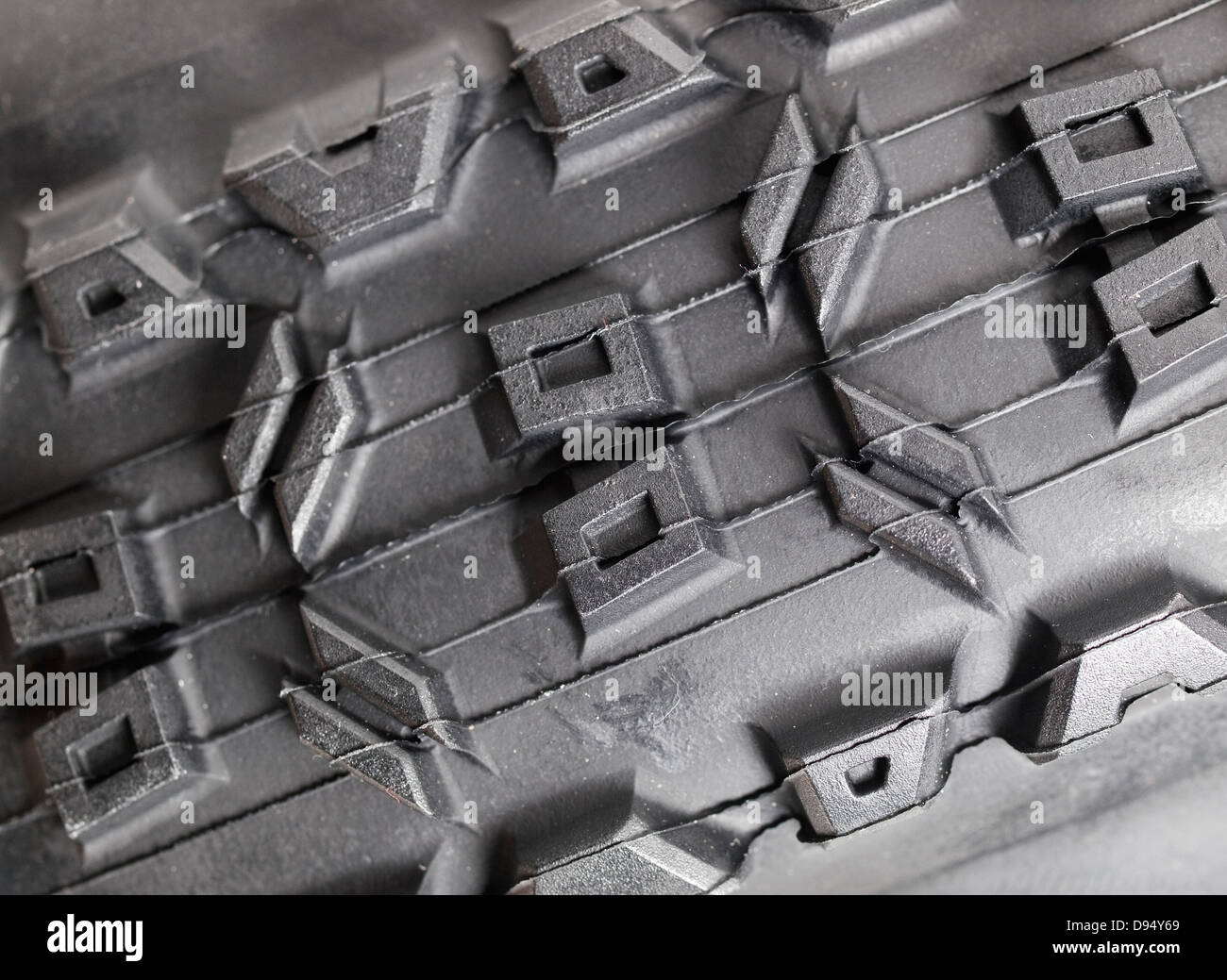 Pneu vélo détail macro dans un studio photo. Banque D'Images