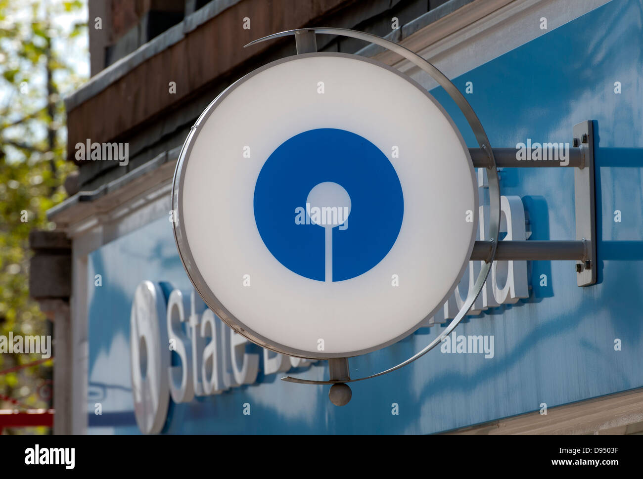 State Bank of India signe, Wolverhampton, Royaume-Uni Banque D'Images