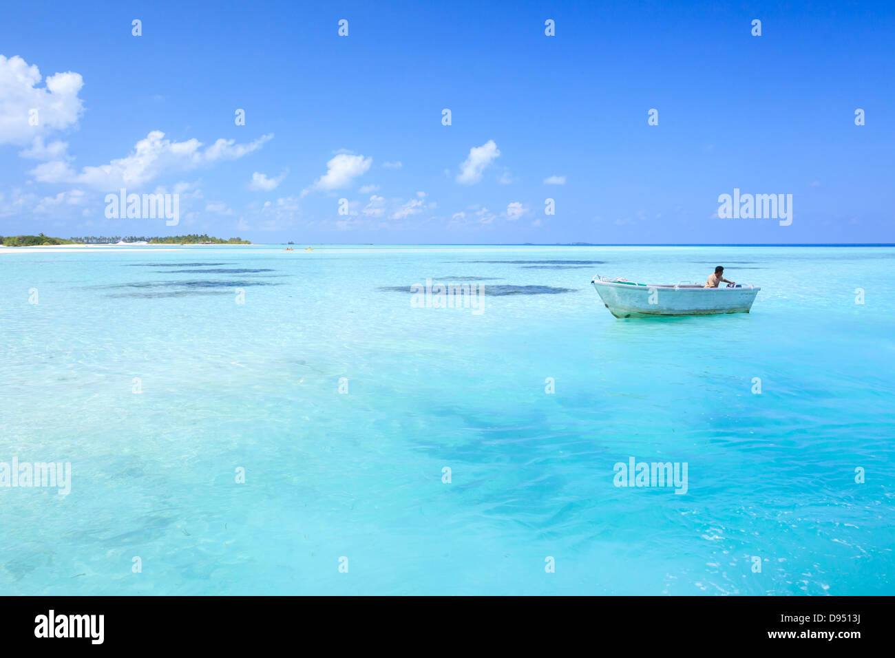 Les Maldives, océan Indien Banque D'Images