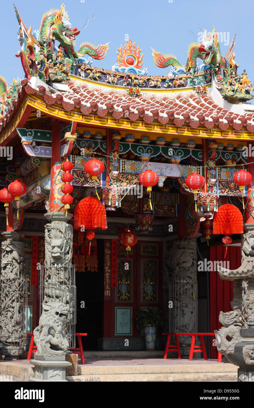 Temple taoïste, Jincheng, Kinmen County, Taiwan Banque D'Images