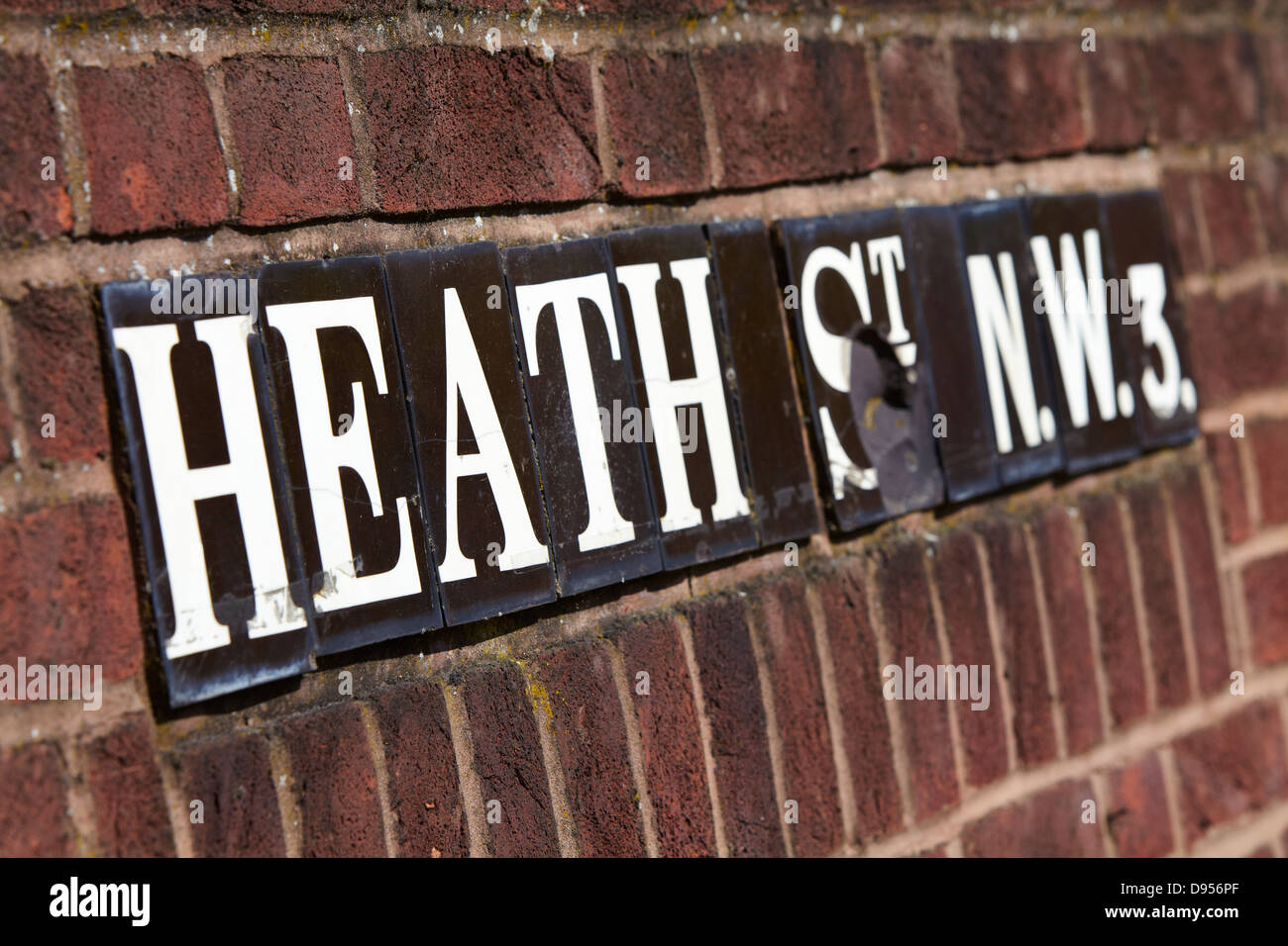 Signer pour Heath dans le nord de Londres Hampstead St. Banque D'Images