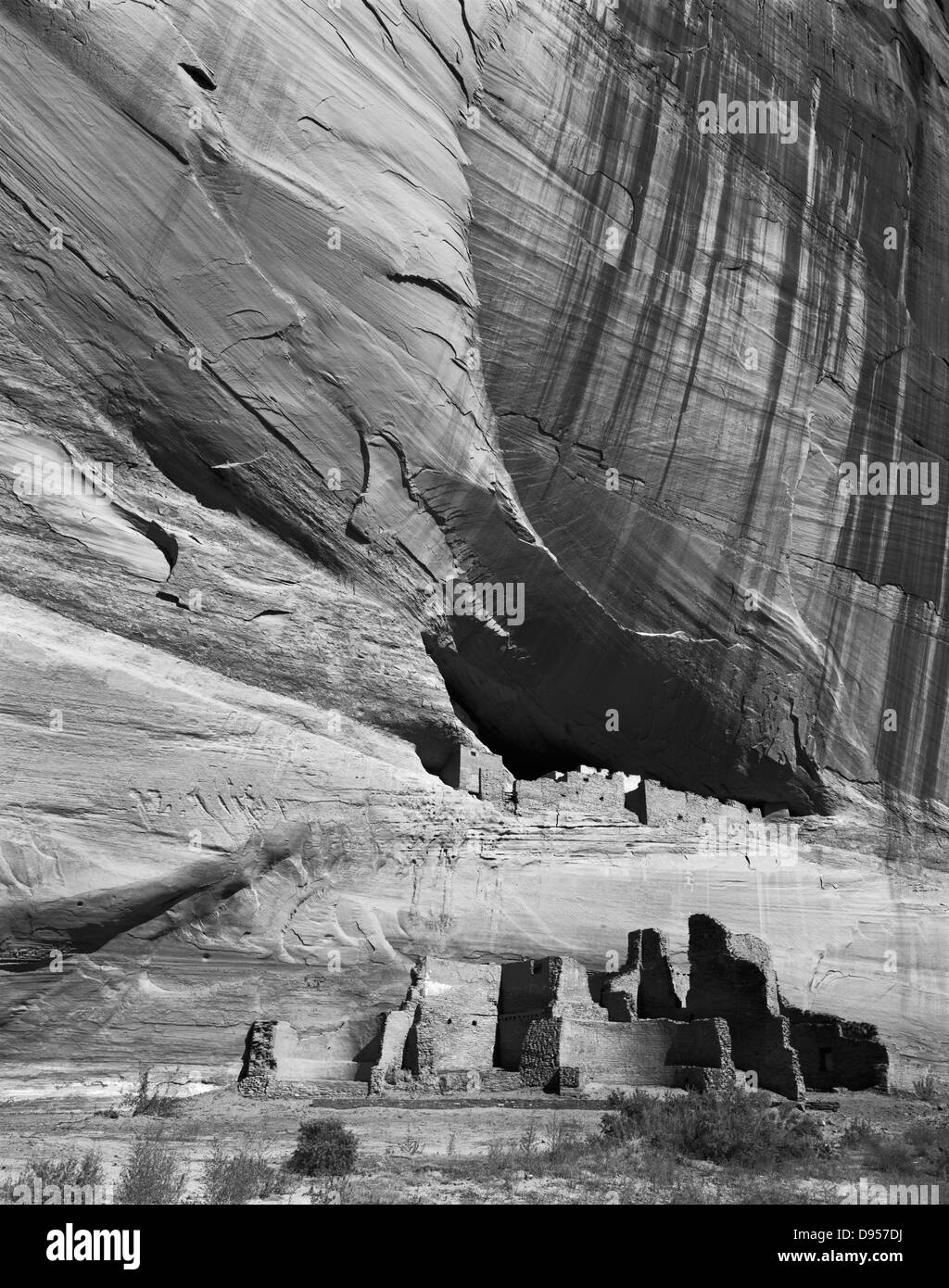 En ce moment dans les limites de la Nation Navajo, Canyon de Chelly National Monument en Arizona est titulaire de la ruine de la Maison Blanche Banque D'Images