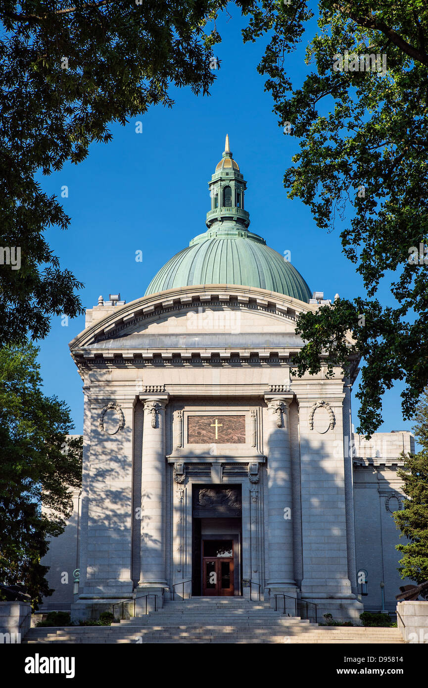 L'United States Naval Academy Chapelle, Annapolis, Maryland, USA. 1908 Banque D'Images