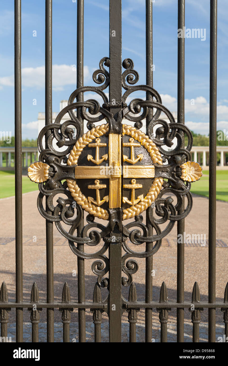 Décoration de porte au National Maritime Museum, Greenwich, London,UK Banque D'Images