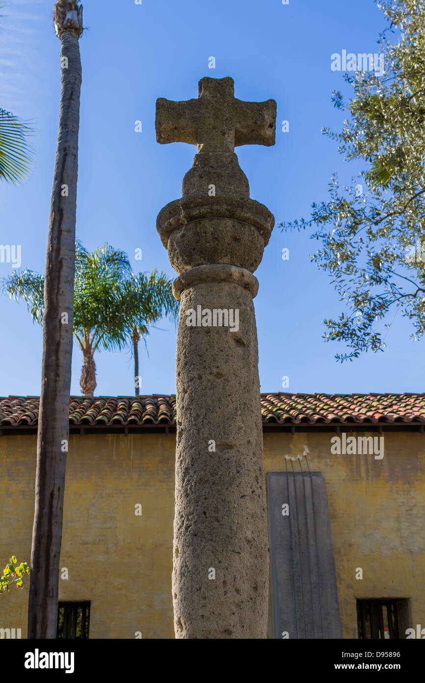 Motifs de la Mission San Juan Capistrano, Orange County, California USA Banque D'Images