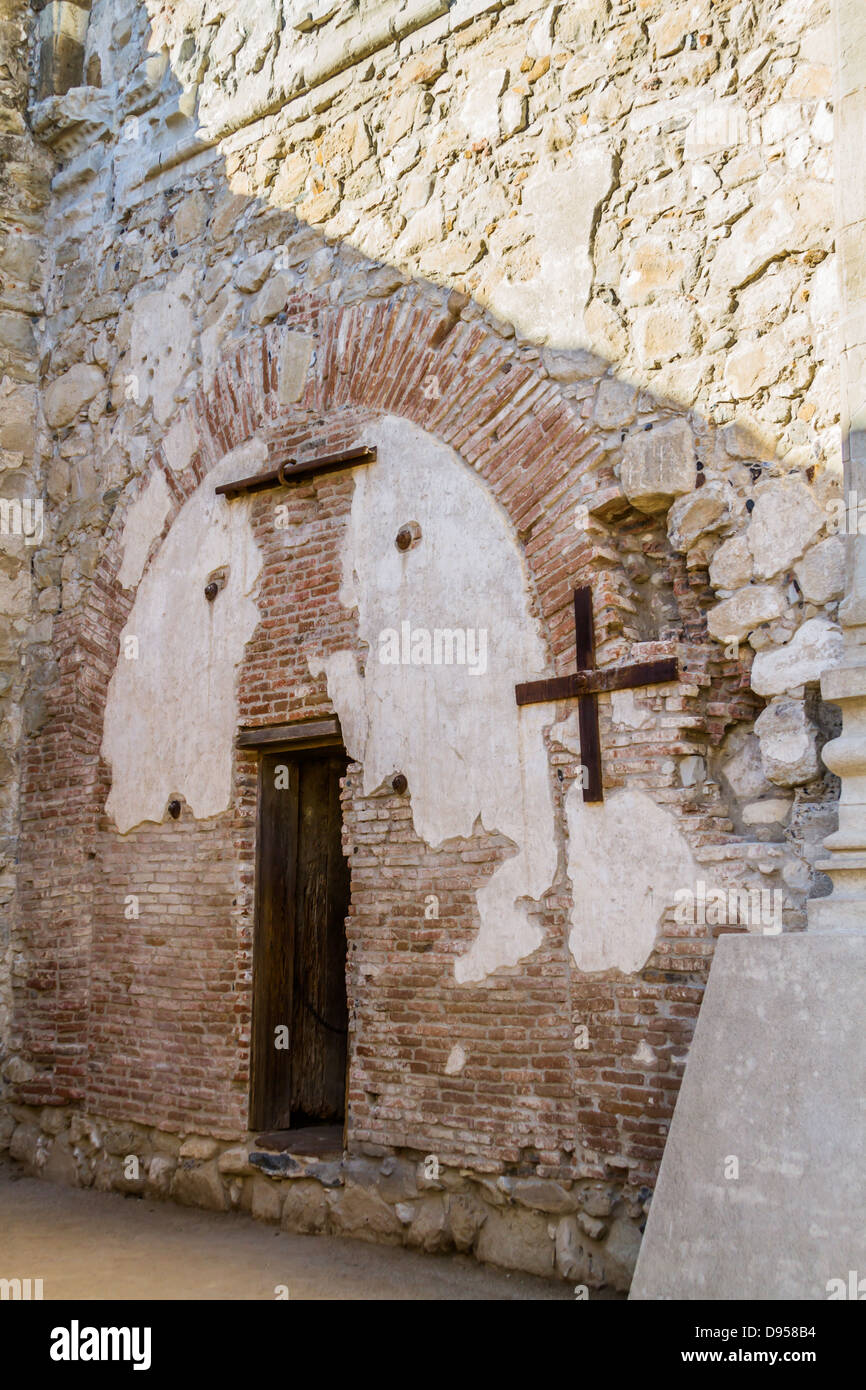 Motifs de la Mission San Juan Capistrano, Orange County, California USA Banque D'Images