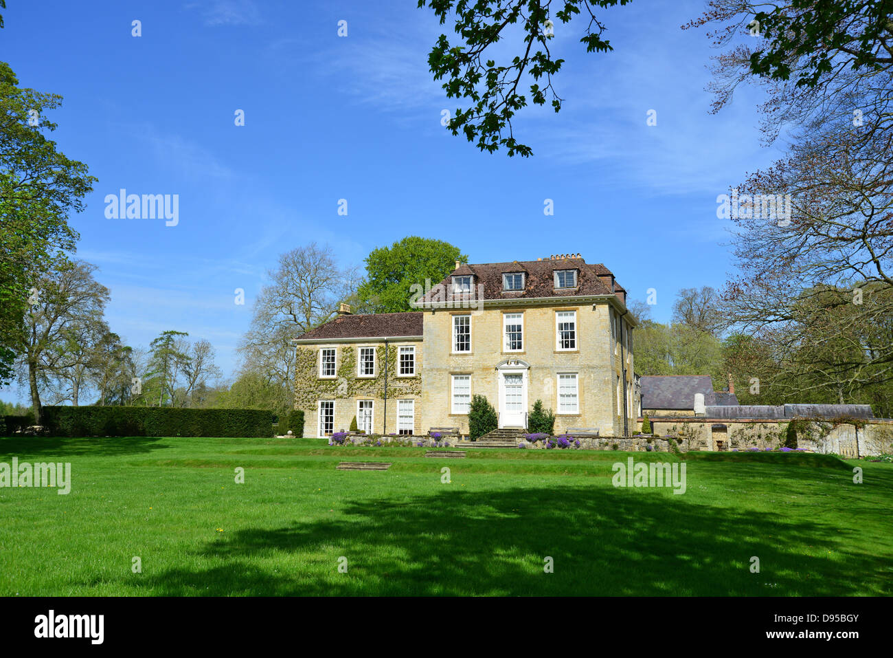 Maison de campagne géorgienne, Cottisford, Oxfordshire, Angleterre, Royaume-Uni Banque D'Images