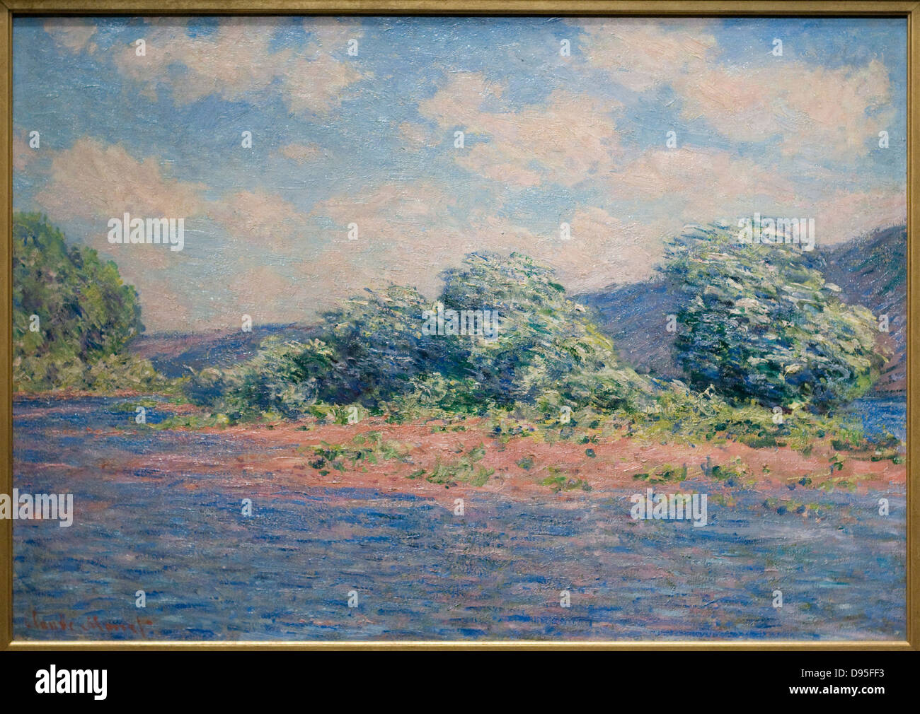 Claude Monet La Seine à Port-Villez 1890 XIX e siècle école française Musée d'Orsay - Paris Banque D'Images