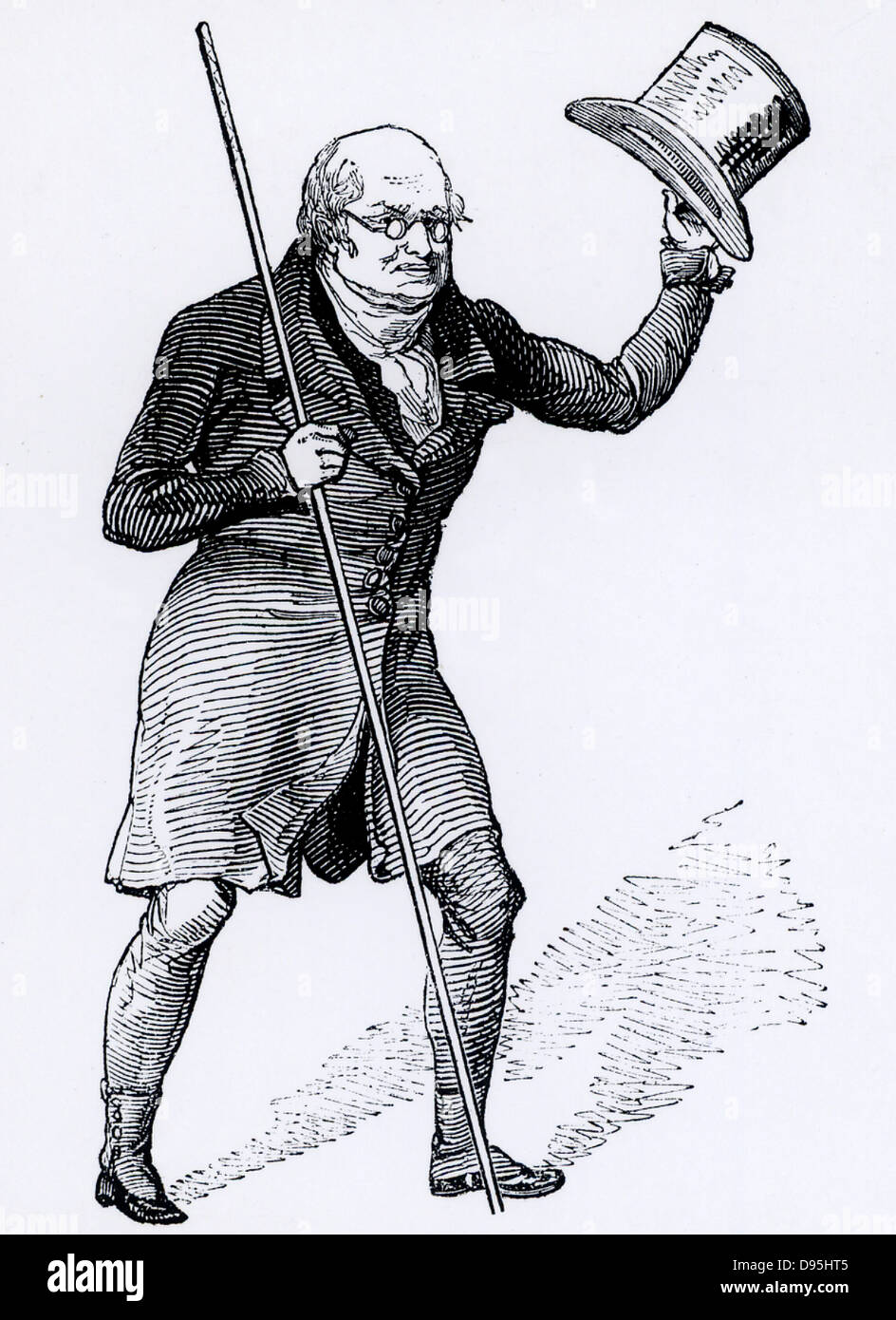 Sambaed Marc Brunel (1769-1849), 1843. Brunel reconnaissant l'applaudissements de la foule durant la cérémonie d'ouverture de la Tamise Banque D'Images