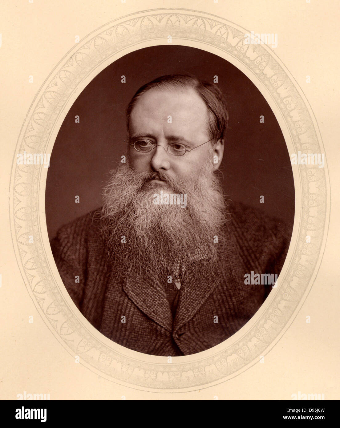 (William) Wilkie Collins (1824-1889), romancier anglais. Auteur de romans sensation de mystère et de suspense dont "la femme en blanc" (1860) et "The Moonstone" (1868). À partir de 'hommes' de Mark Thompson par Cooper (Londres, c1880). Woodbury type après photographie par Lock & Whitfield (1860 actif des années 1880), l'anglais des photographes. Banque D'Images