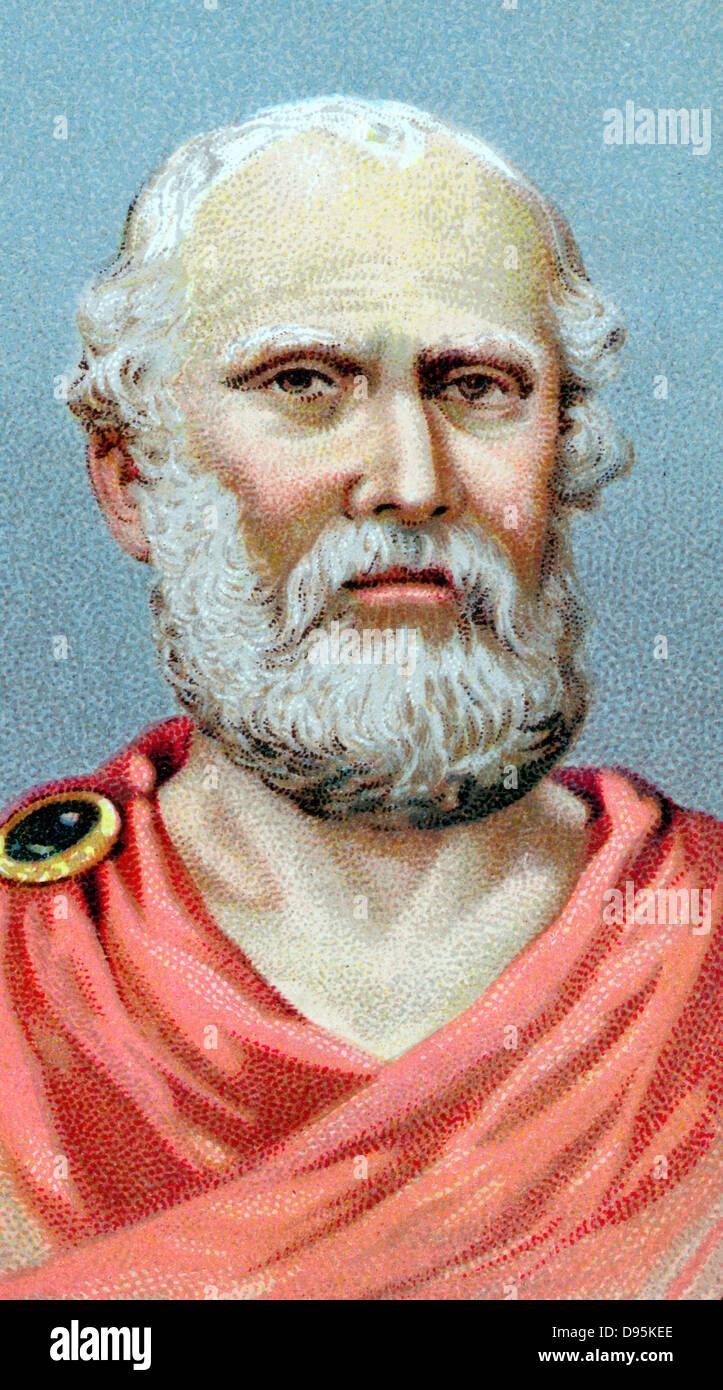 Platon (C428-C348 BC) philosophe grec. Chromolithographie Banque D'Images