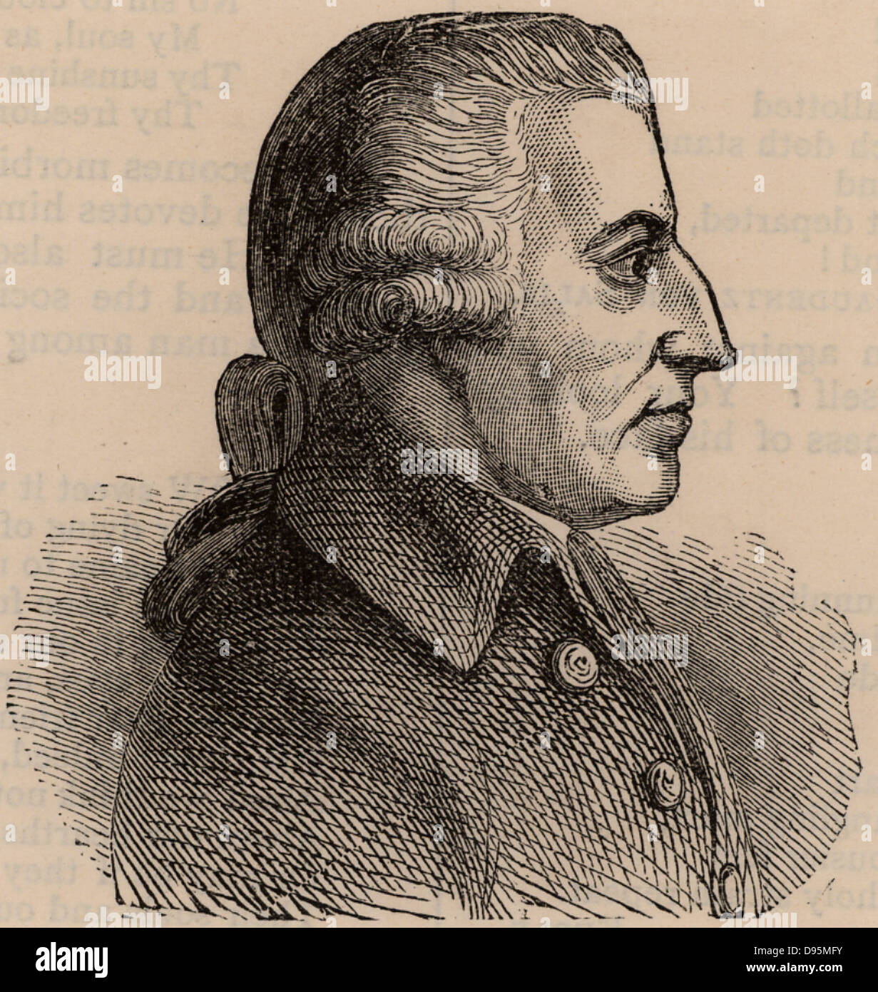 John Howard (1726-1790) English prison réformateur. Howard League for Penal Reform nommé pour lui. Gravure sur bois. Banque D'Images