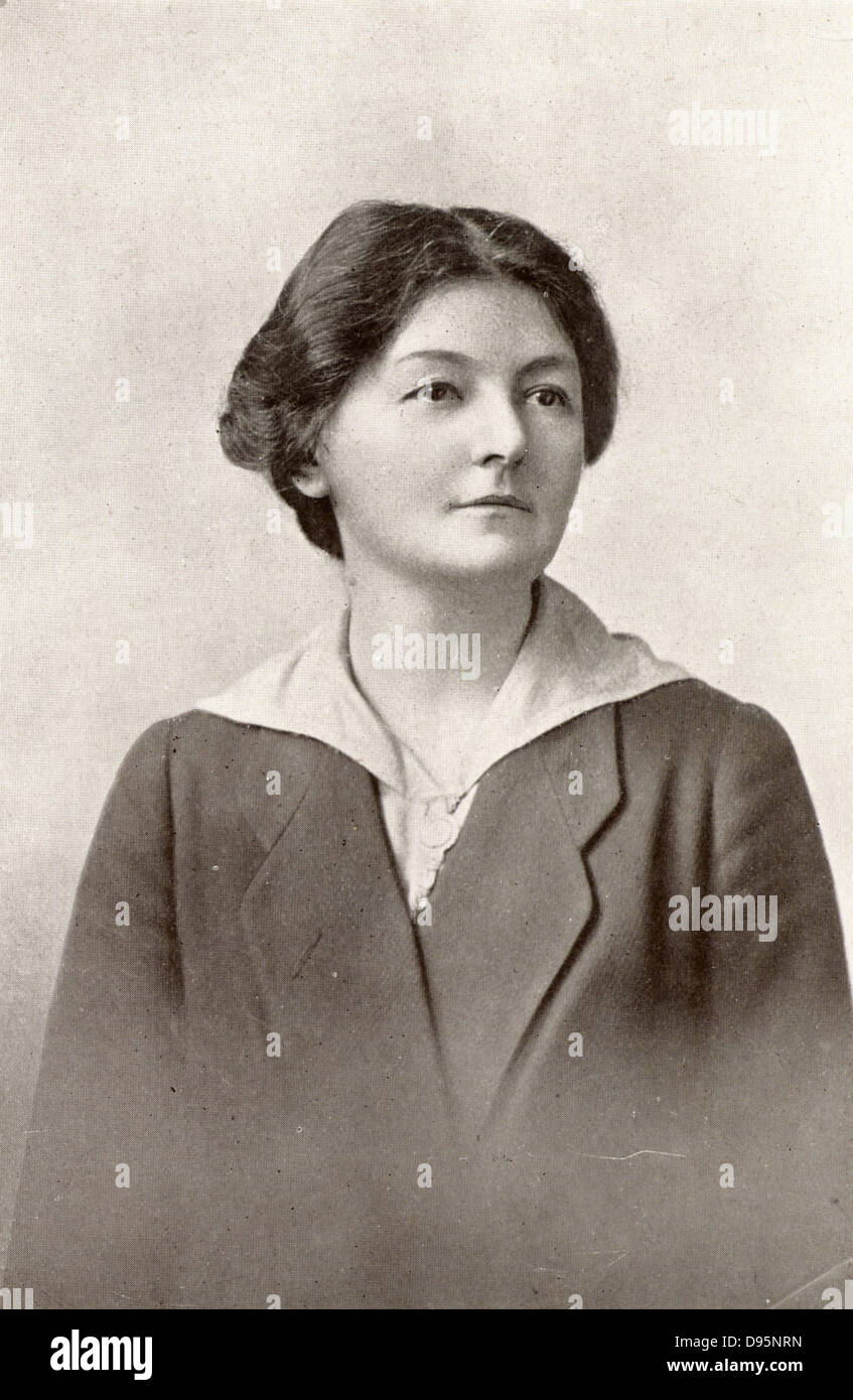 Margaret Bondfield (1873 - 1953) homme politique français. La première femme ministre du cabinet ; président du Trades Union Congress 1923. Demi-teinte. Banque D'Images