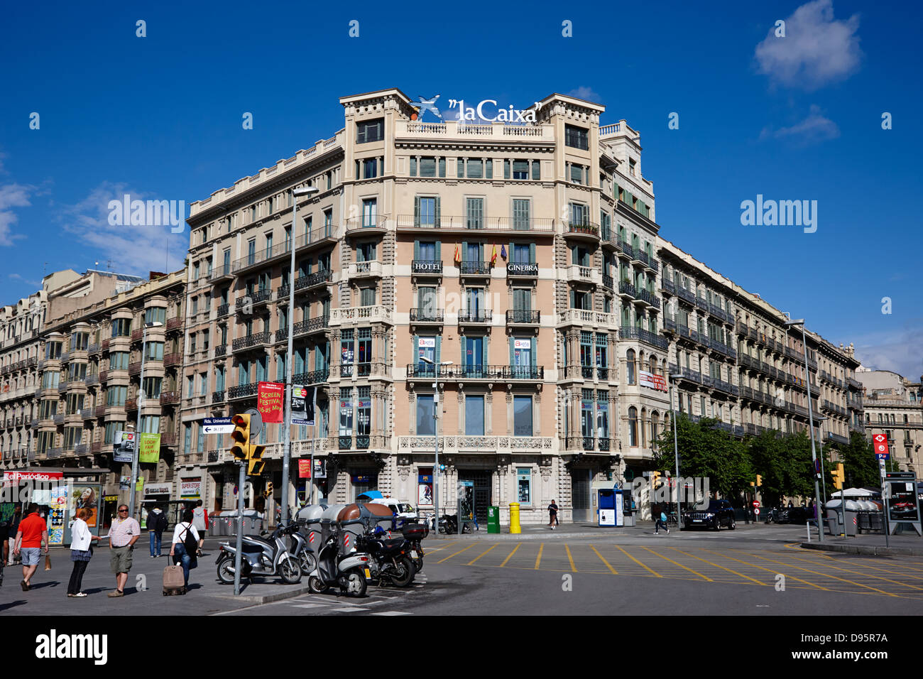 Hotel ginebra eixample barcelona la catalogne espagne Banque D'Images