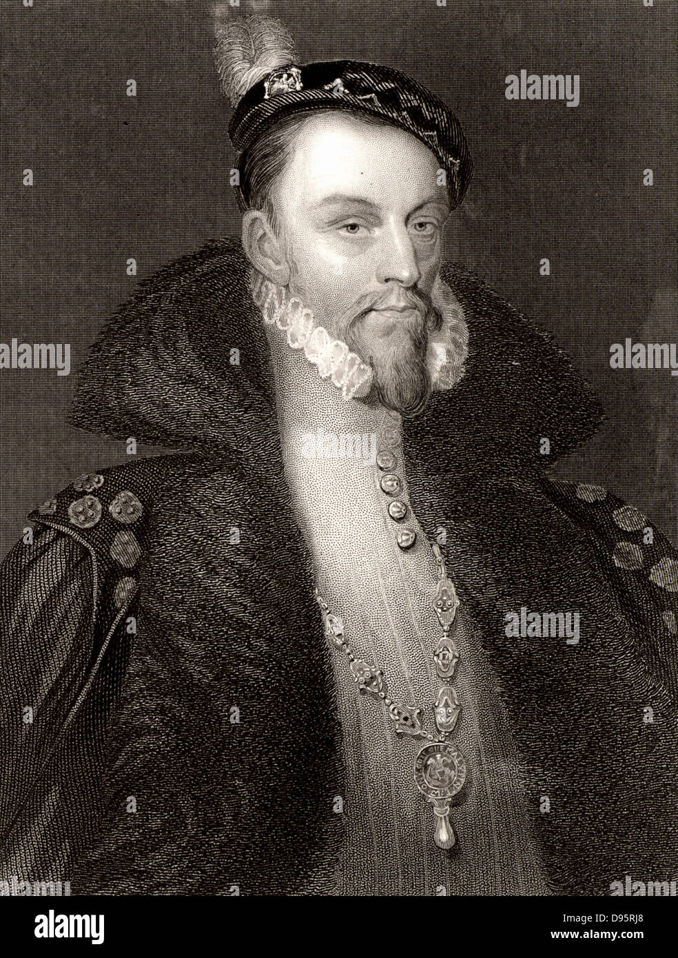 Thomas Radcliffe ou Radclyffe (1526 ?-1583), 3e comte de Sussex, également connu sous le nom de vicomte Fitzwalter (1542-1557) et le Baron Fitzwalter (1553-1557). Banque D'Images