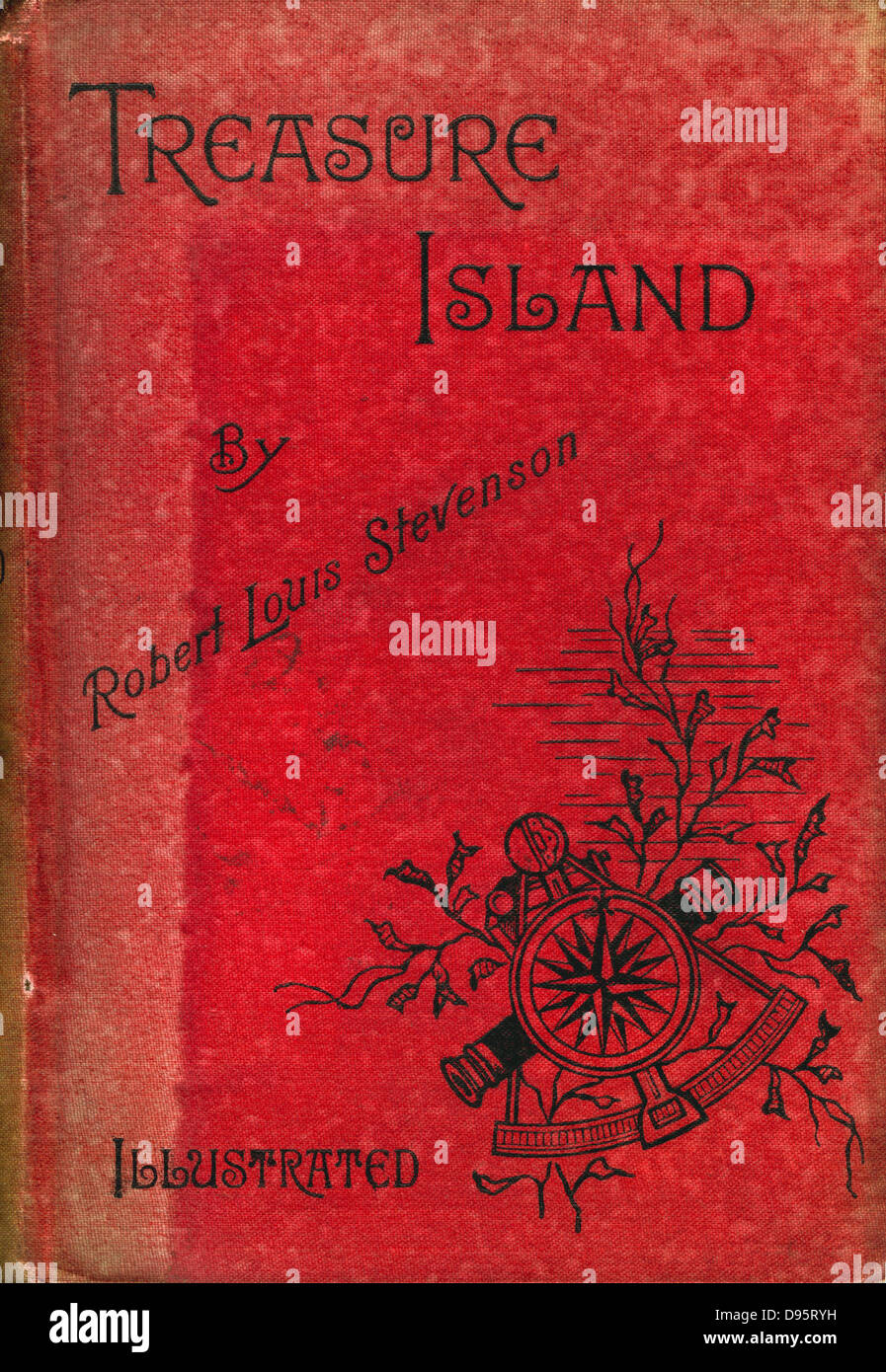 Robert Louis Stevenson (1850-94) "l'île au trésor' roman d'aventure pour les enfants d'abord sérialisée en tant que 'la mer Cook : ou, l'île au trésor' in 'jeunes' 1881-1882 et sous forme de livre en 1883. Couvrir de 1886 édition illustrée. Banque D'Images