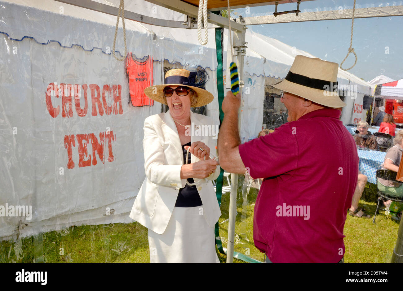 L'actrice Penelope Keith Président de la la Société d'agriculture du sud de l'Angleterre la tours 2013 Sud de l'Angleterre. Banque D'Images