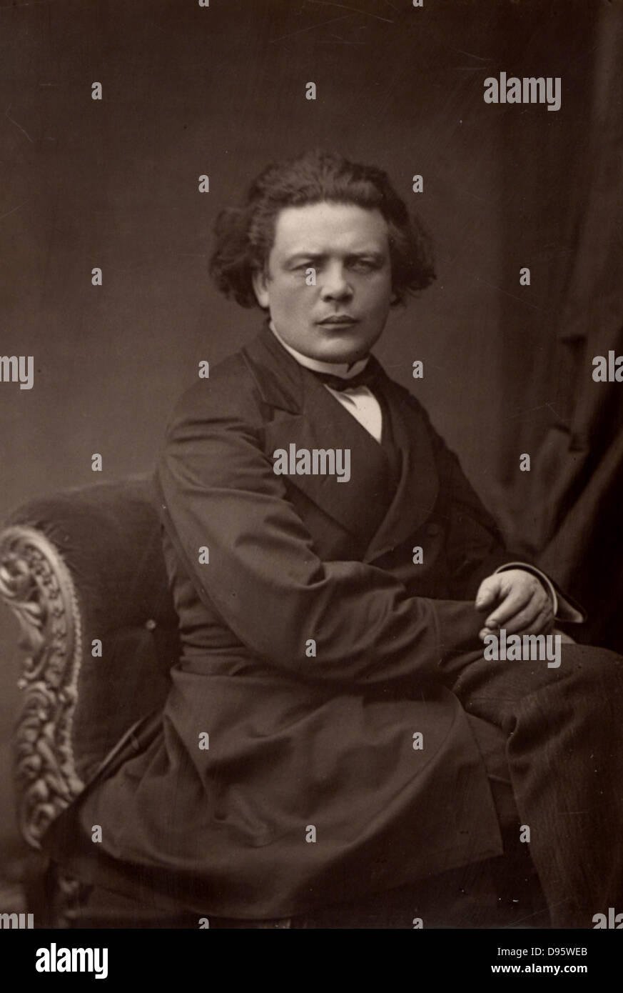Anton Rubinstein (1829-1894) pianiste et compositeur. À partir de 'Le Cabinet Portrait Gallery' (Londres, 1890-1894). Woodburytype après photo de W & D Downey. Banque D'Images