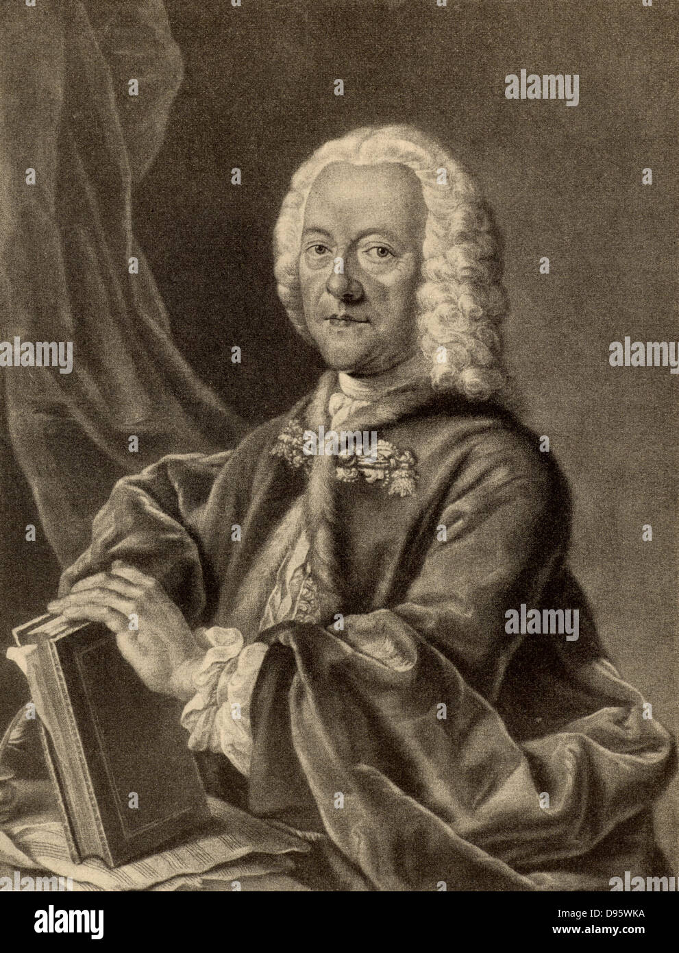 Georg Philipp Telemann (1681-1767) compositeur allemand né à Magdeburg. Banque D'Images