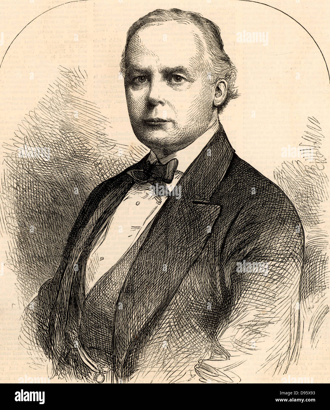 Charles Bradlaugh (1833-1891) homme politique anglais, libre-penseur et réformateur social, né de Hoxton, Londres. Des conférences sous le nom de "iconoclaste". Élu député de Northampton en 1880, il a refusé de prêter le serment d'allégeance et a été expulsé de la Chambre. Ré-élu et rejeté jusqu'en 1886 lorsqu'il a finalement pris le serment. Gravure tirée de 'TheI llustrated London News' (Londres, 11 février 1882). Banque D'Images