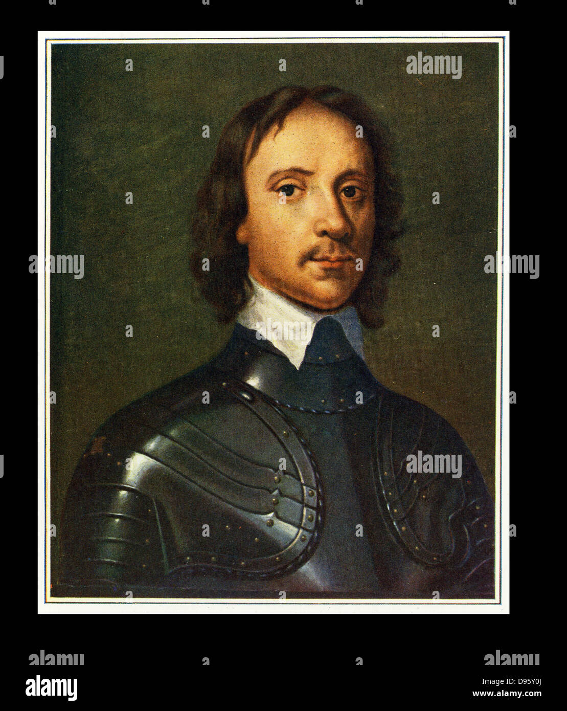 Oliver Cromwell (1599-1658), soldat et homme d'anglais. Des parlementaires dans l'anglais des guerres civiles. Lord Protecteur d'Angleterre (1653-1658). Après un portrait attribué à Antoine van Dyck (Vandyke) Banque D'Images