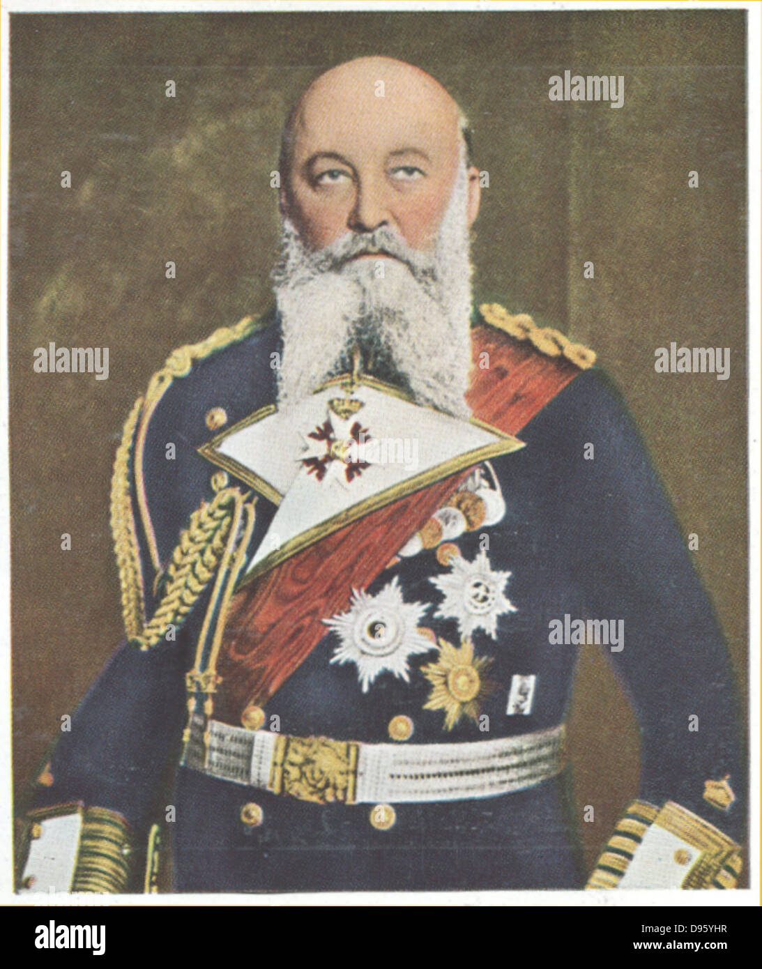 Alfred Friedrich von Turpitz (1849-1930), commandant de la marine allemande. Nommé secrétaire d'état de la Marine impériale allemande en 1897, il est responsable de la construction d'une flotte capable de défier la Marine britannique. Banque D'Images
