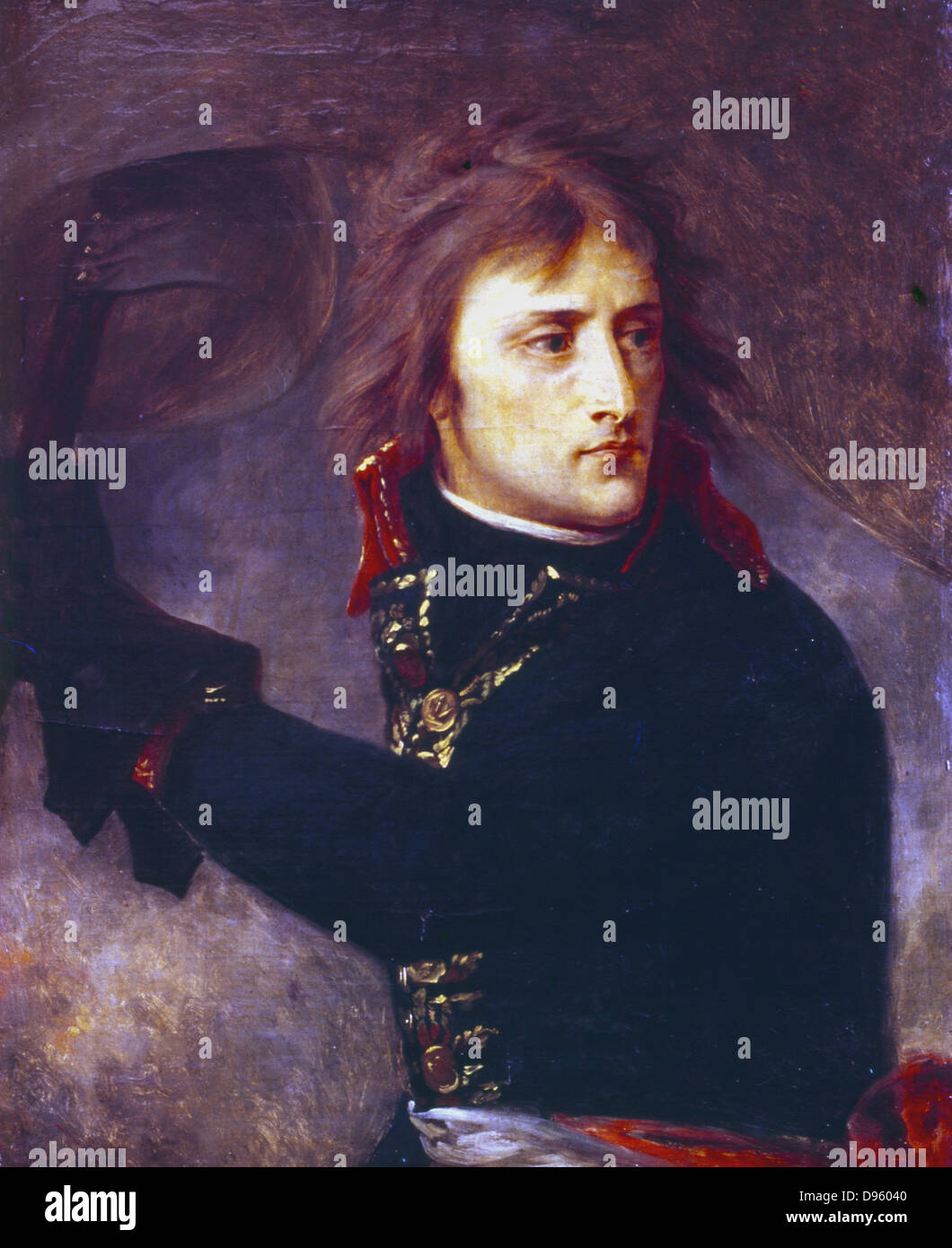 'Général Napoléon Bonaparte (1769-1821) à Arcole' 1796. Napoléon Ier (1769-1821). (Antoine) Jean GROS (1771-1835) peintre français. Huile sur toile. Louvre, Paris Banque D'Images