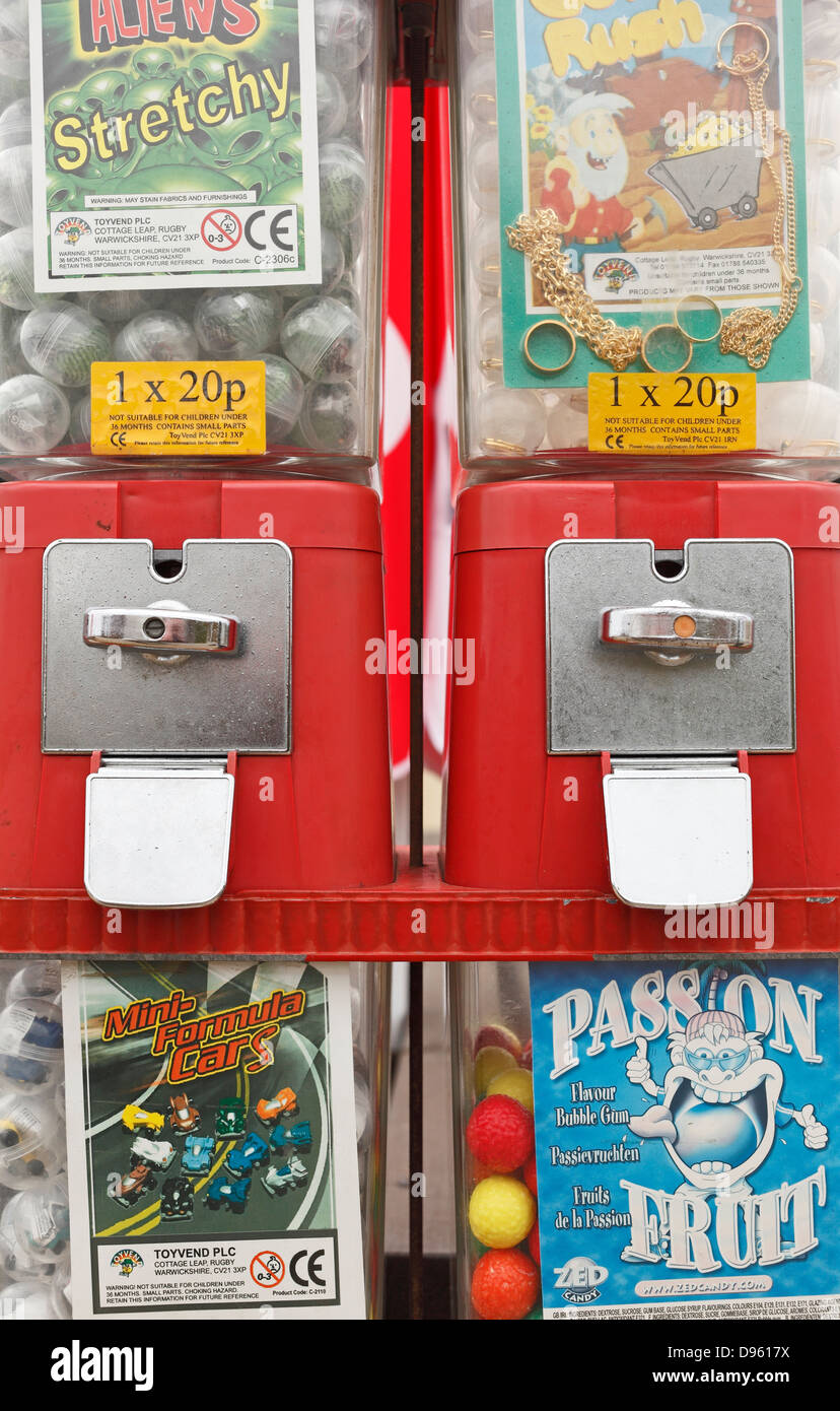 Distributeurs automatiques à la mer. Banque D'Images